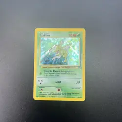 Scyther 10/64 Holo Rare Jungle Set Pokemon Card WOTC 1999 TCG MP - Image 1