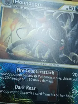 LP Houndoom 5/90 Promo Crosshatch Holo Undaunted (2010) Pokemon Card - Image 4