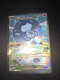 Pokemon Mew EX TCG Paldean Fates Bubble Mew Card 232/091 NM Condition - Image 1