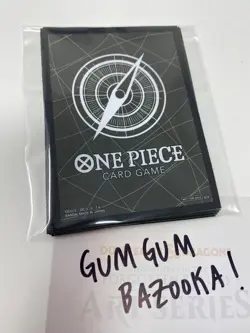 Black DON PACK Sleeves One Piece Card Game 10 pieces - Official Bandai TCG new - Image 1