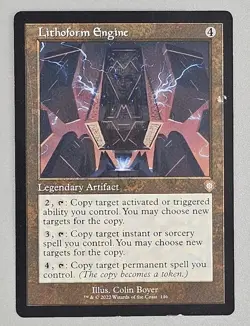 Lithoform Engine Retro Frame Commander the Brothers War Magic the Gathering Card - Image 1