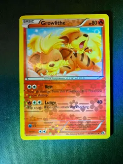 2013 Growlithe RC4/RC25 Legendary Treasures Radiant Collection Holo Pokemon Card - Image 1