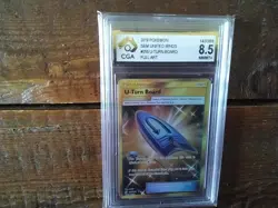 Pokemon vmax gold secret graded art sr u turn board star 255/236 gx ex Card b10 - Image 1