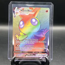 Victini VMAX 165/163 Battle Styles Rainbow Secret Rare 2021 Pokemon TCG Card - Image 1