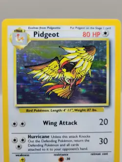 Pokemon TCG Pidgeot Jungle Holo Card 8/64 Unlimited Rare - Image 2