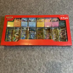 Prismatic Evolutions Costco 8 Mini-Tin Bundle w/ Promo Cards - Image 1