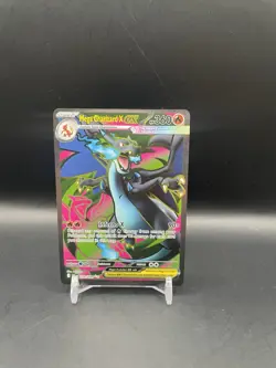 ENGLISH Mega Charizard X EX FULL ART 109/094 Phantasmal Flames Pokemon Card - Image 1