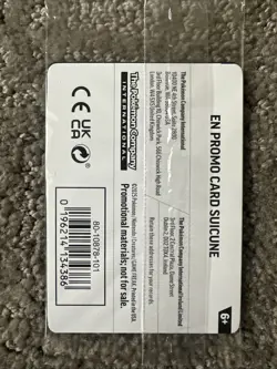 Suicune GameStop Stamped Promo Card 026/094 (New & Factory Sealed) - Image 2