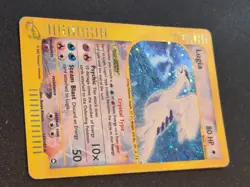 Pokemon Card Lugia 149/147 Aquapolis Crystal HOLO SWIRL Vintage Rare MP 2002 - Image 3