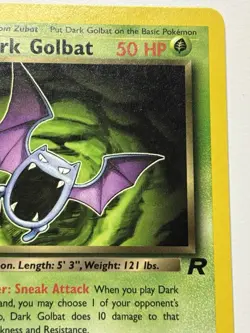 Dark Golbat 24/82 1st Edition Nonholo Team Rocket NM Vintage Pokemon Card - Image 2