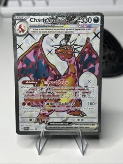 Pokemon TCG Charizard EX SVP056 Black Star Holo Promo Card NM/M Condition - Image 1