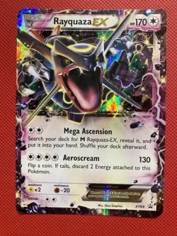 Rayquaza EX (Shiny) XY69 XY Holo Pokemon Card TCG - Image 3
