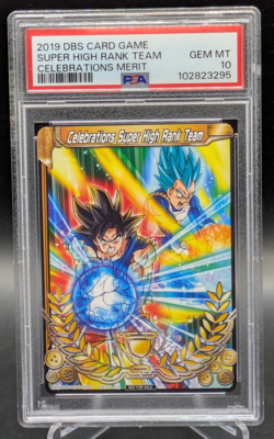 PSA 10 Super High Rank Team & PSA 10 High Rank Player Card DBS Dragon ball super - Image 1