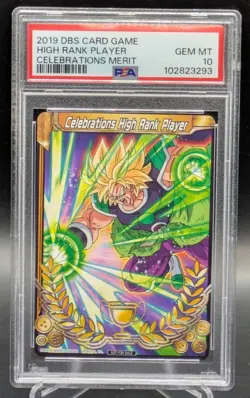PSA 10 Super High Rank Team & PSA 10 High Rank Player Card DBS Dragon ball super - Image 2