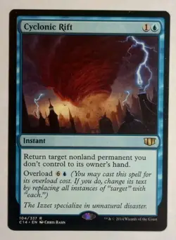MTG - Cyclonic Rift - Commander 2014 104/337 - Regular Rare - Win Game Button - Image 1