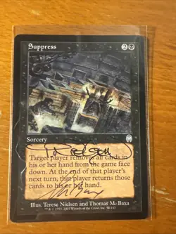 MTG Double Artist Proof Signed Suppress Apocalypse Nielsen And Thomas Baxa - Image 1