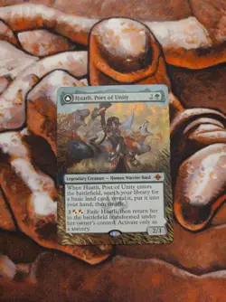 Magic the Gathering Huatli, Poet of Unity Hand Painted Unique Custom MTG Alter - Image 1