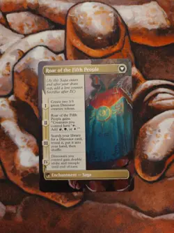 Magic the Gathering Huatli, Poet of Unity Hand Painted Unique Custom MTG Alter - Image 2