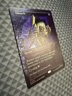 MTG Unearth #2191 Rainbow Foil Rare Secret Lair Drop Series (SLD) - Image 2