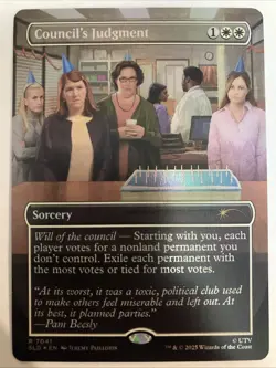 Council's Judgment FOIL Dwight's Destiny Secret Lair Bonus #7041 The Office MTG - Image 1