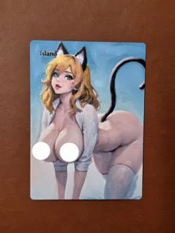 mtg altered art hand painted anime - Image 1