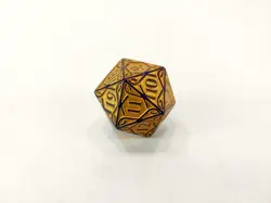 Magic The Gathering MTG Gold Oversized Spindown Die Dice D20 - Image 1
