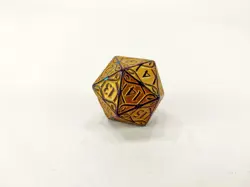 Magic The Gathering MTG Gold Oversized Spindown Die Dice D20 - Image 2