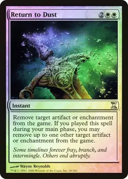 Time Spiral MTG Foil Return to Dust Magic - Image 1
