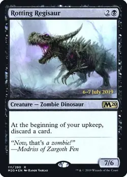 Rotting Regisaur - Foil Prerelease Promo Core Set 2020 LP MTG - Image 1