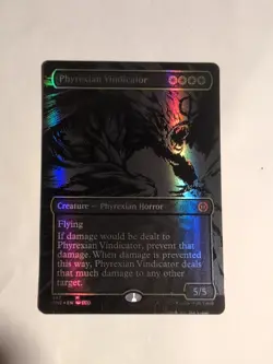 Phyrexian Vindicator (Oil Slick Raised Foil) Phyrexia: All Will Be One Foil NM!! - Image 1