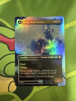 Mint/Near-Mint, English - 1 x MTG Aang, Swift Savior - Foil - Borderless Avatar: - Image 1
