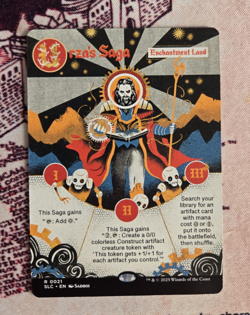 MTG Urza's Saga Borderless Secret Lair Encyclopedia of Magic NM - Image 1