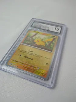 CGC 10 Pikachu Pokemon 151 JPN Reverse Holo Pokeball 2023 025/165 Card Mint+ - Image 2