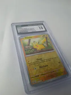CGC 10 Pikachu Pokemon 151 JPN Reverse Holo Pokeball 2023 025/165 Card Mint+ - Image 3