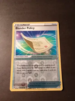 Pokemon Brilliant Stars Blunder Policy Reverse Holo Trainer 131/172 NM - Image 1
