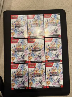 Pokemon TCG Prismatic Evolutions Booster Bundle - Lot of 9 - Factory Sealed - Image 1