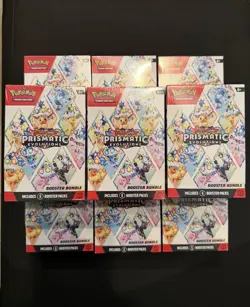 Pokemon TCG Prismatic Evolutions Booster Bundle - Lot of 9 - Factory Sealed - Image 2