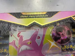Pokemon TCG Crobat VMAX Shiny Premium Collection Destinos Brillantes Spanish Box - Image 4