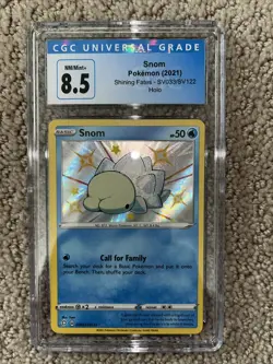 Snom Pokemon TCG 2021 Shining Fates SV033/SV122 Holo CGC 8.5 - Image 1