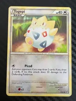 Pokemon TCG Togepi HS Undaunted 70/90 Regular Common LP - Image 1