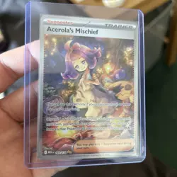Acerola's Mischief SIR 183/132 Pokemon TCG Mega Evolution Mint Condition - Image 1