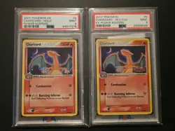 2007 Pokemon Charizard #6 Holo & Rev Foil EX Power Keepers PSA 9 MINT 2 Card Set - Image 1