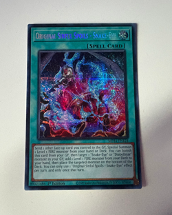 Yugioh! Original Sinful Spoils Snake-Eye MP24-EN124 Prismatic Secret Rare 1st NM - Image 1