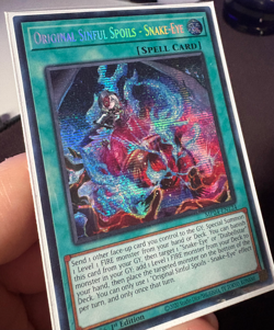 Yugioh! Original Sinful Spoils Snake-Eye MP24-EN124 Prismatic Secret Rare 1st NM - Image 2