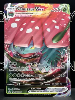 JUMBO Venusaur VMAX SWSH102 Black Star Promo Pokemon Oversized Card - NM - Image 2