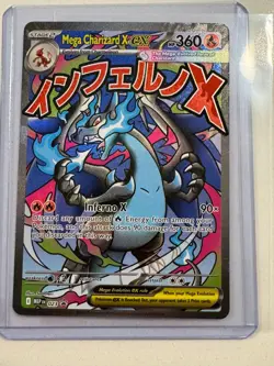 Mega Charizard X ex 023 Promo Card Mega Evolution Phantasmal Flames - Image 1