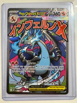 Mega Charizard X ex 023 Promo Card Mega Evolution Phantasmal Flames - Image 2