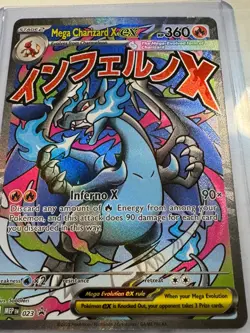 Mega Charizard X ex 023 Promo Card Mega Evolution Phantasmal Flames - Image 3