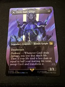 Cecil, Dark Knight (Borderless) (Surge Foil) -Foil Near Mint MTG - Image 1