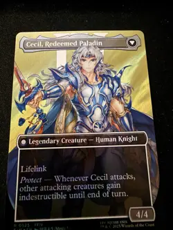 Cecil, Dark Knight (Borderless) (Surge Foil) -Foil Near Mint MTG - Image 2